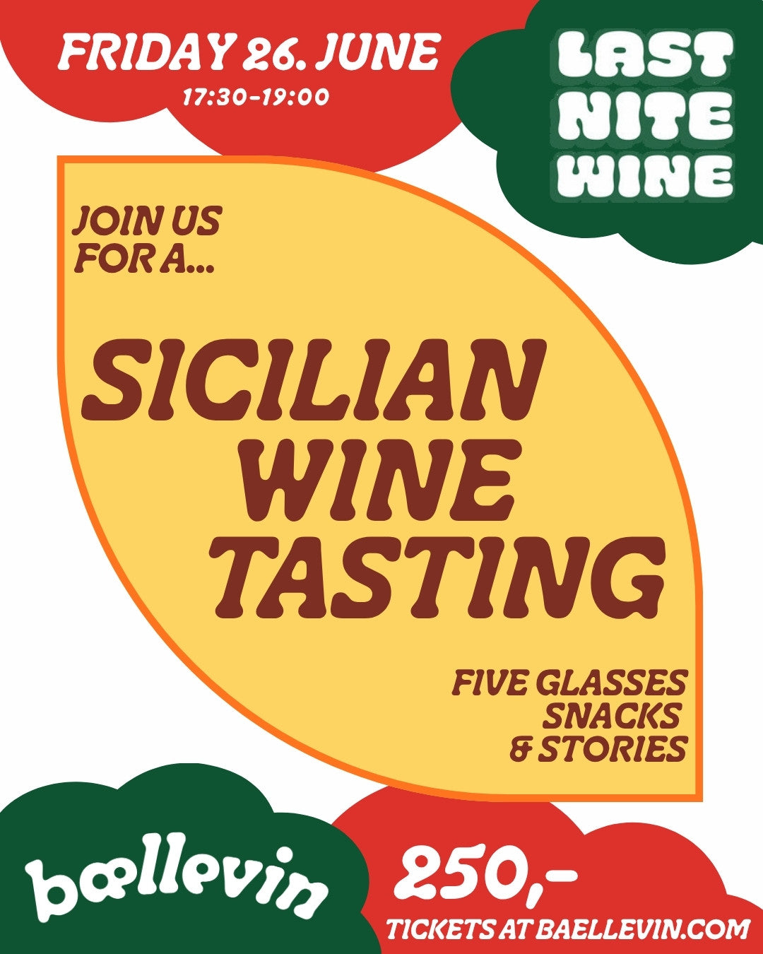 Sicilian Wine Tasting w / Last Nite Wine