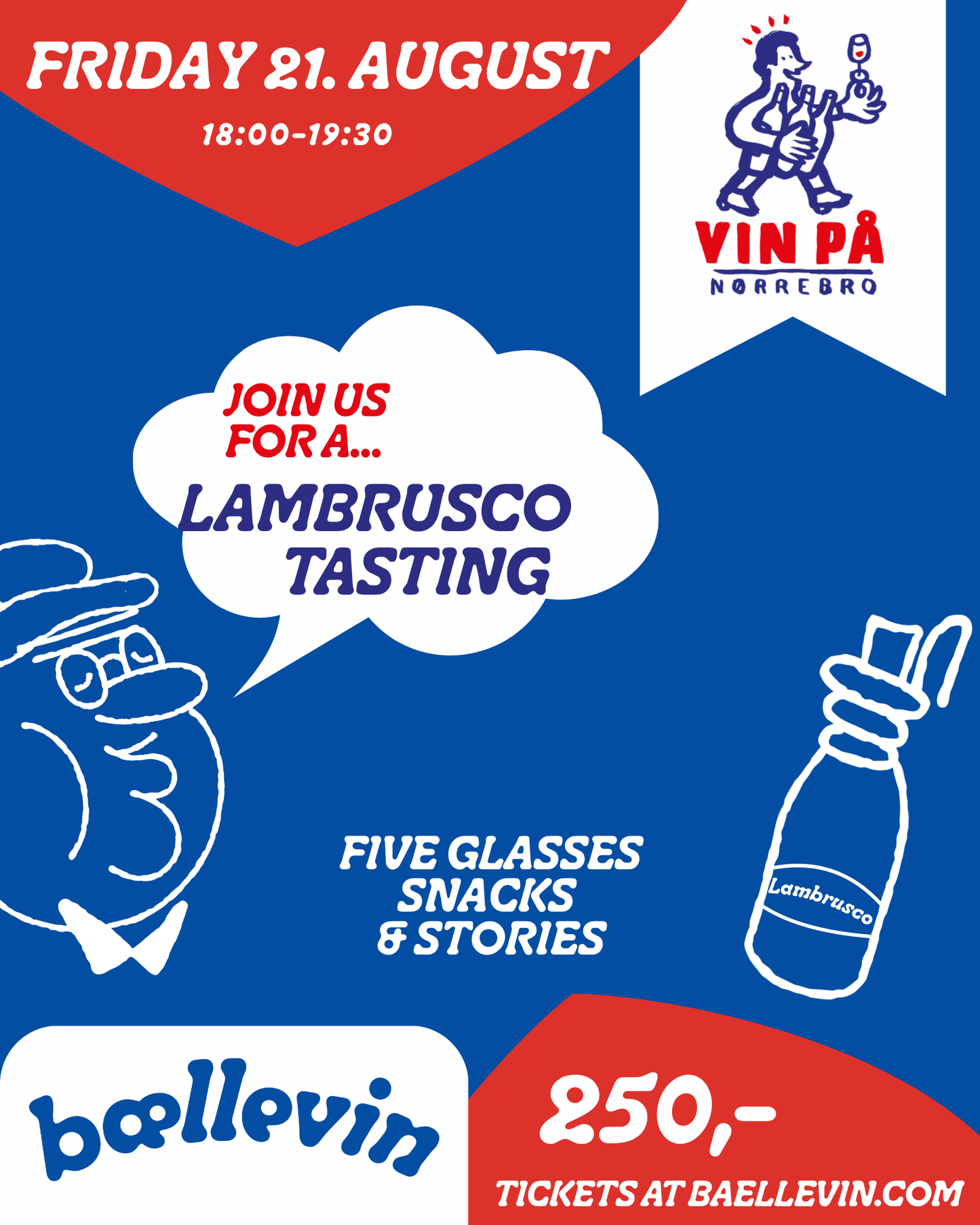 Lambrusco tasting X Vin på Nørrebro