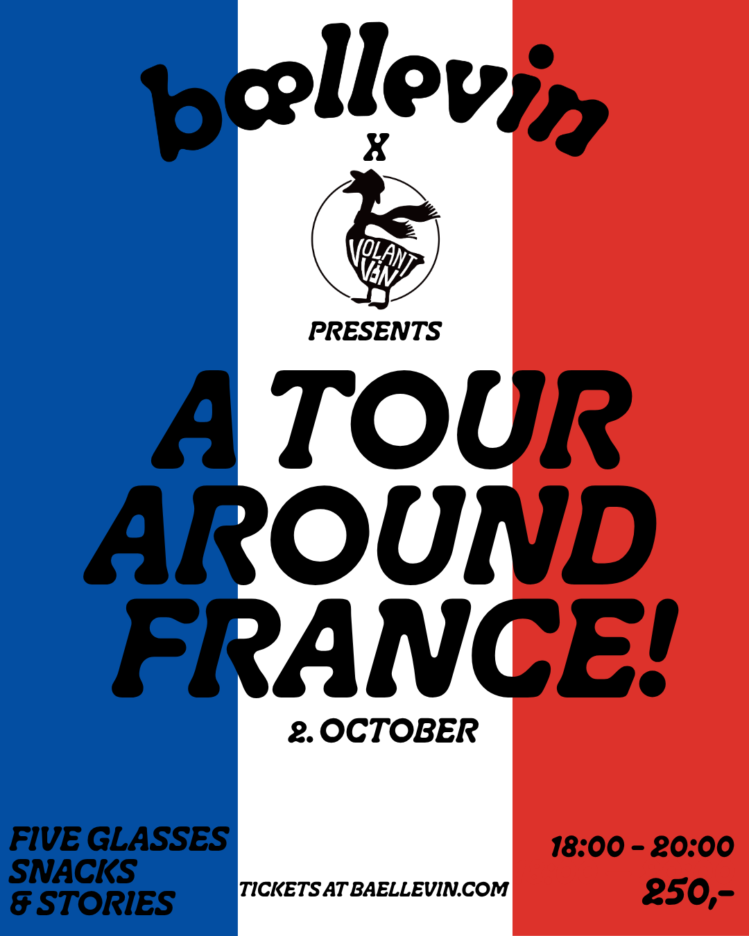 Bællevin x Volant - A Tour Around France - Wine tasting